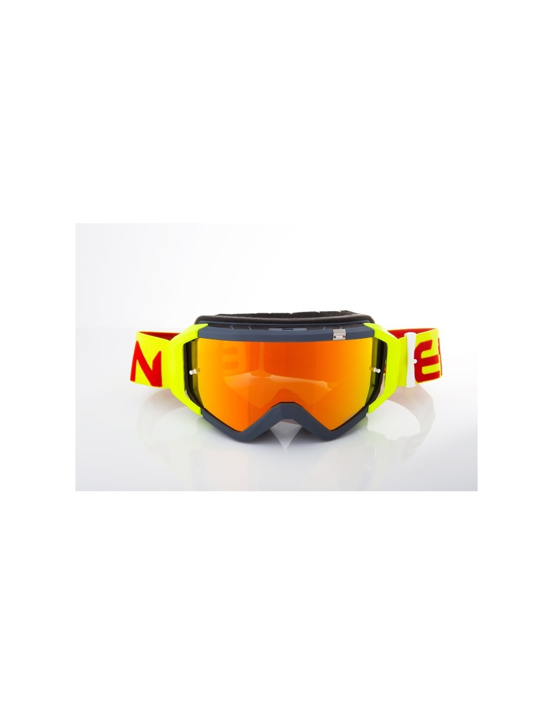 MASCHERA CROSS ETHEN TOP GIALLO FLUO/ROSSO DIRT