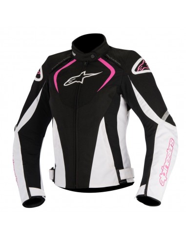 giacca moto alpinestars stella t jaws waterproof jacket black white fuchsia vendita online Como