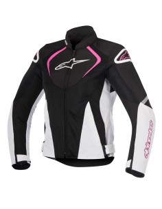 giacca moto alpinestars stella t jaws v2 air jacket black white fuchsia vendita online Como