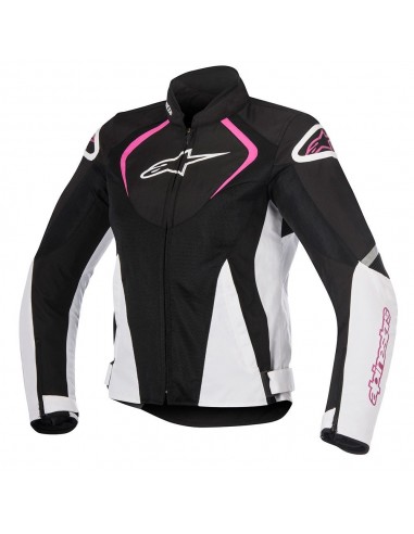 giacca moto alpinestars stella t jaws v2 air jacket black white fuchsia vendita online Como